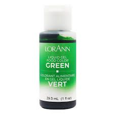 LORANN LIQUID GEL FOOD COLOR GREEN 1 OZ