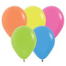 SEMP 11IN NEON ASST 25CT