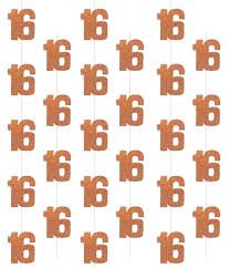 6 GLITZ ROSE GOLD HANGING DECDOR AGE 16