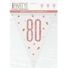 GLITZ ROSE GOLD 80 FLAG BNNR-9FT