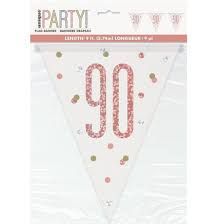 GLITZ ROSE GOLD 90 FLAG BNNR-9FT