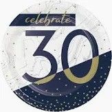 PLT7 SS 30TH NAVY &amp; GOLD 8CT