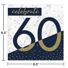 LN 2P 60 TH NAVY &amp; GOLD 16CT