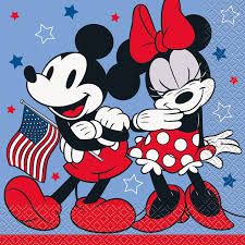 LN MICKEY &amp; MINNIE PATROTIC 20CT