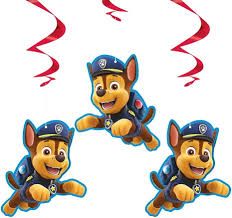 PAW PATROL HANGING SWIRL DECO