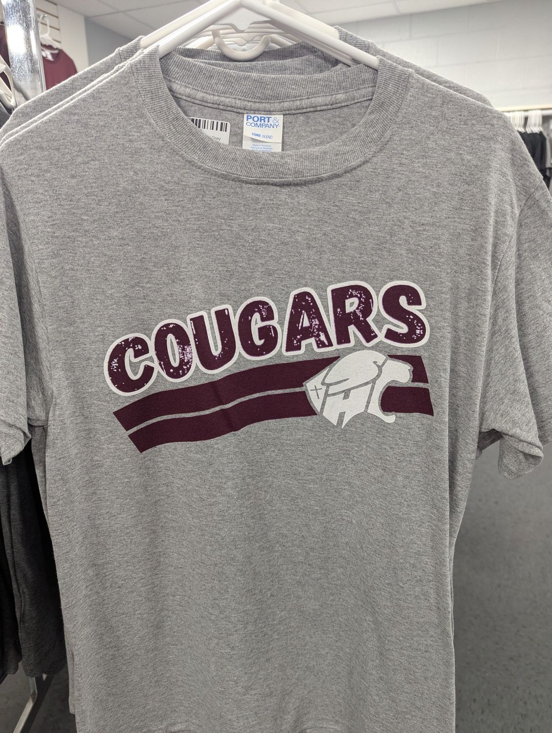Cougar Lines Tee, Colour: Grey, Size: AS
