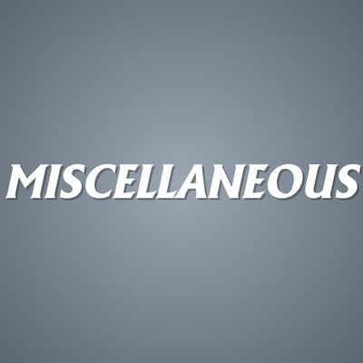 Miscellaneous