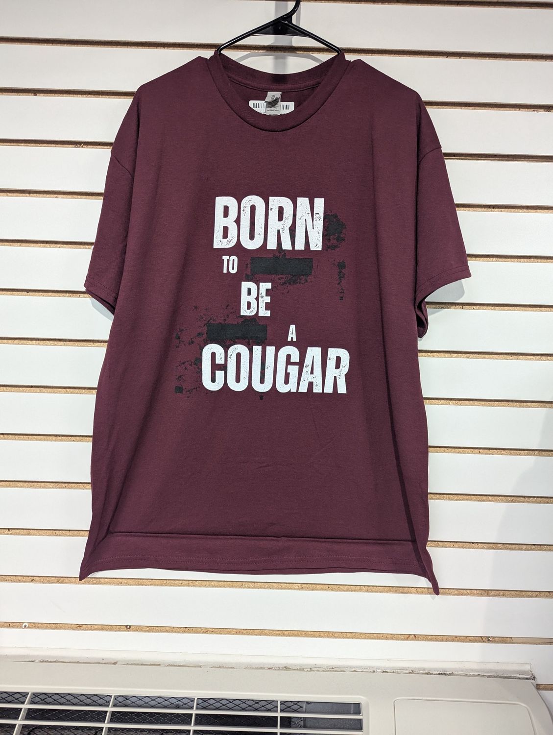 Born to be a Cougar Tee, Size: AXL
