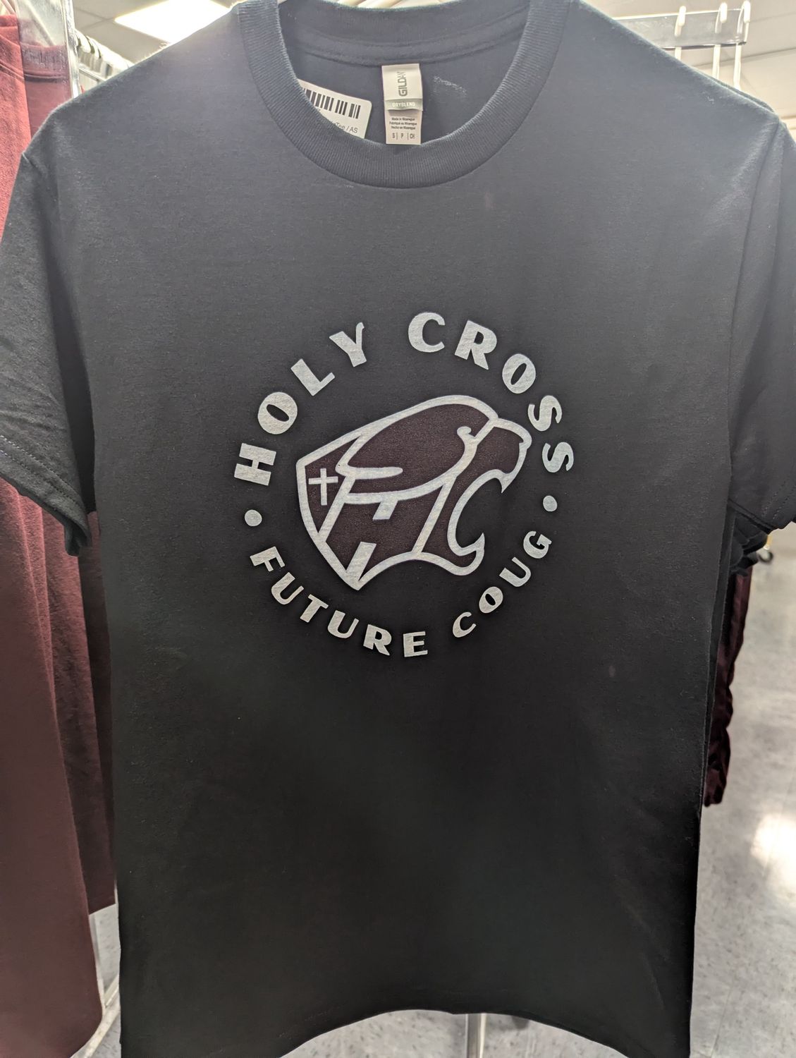 Future Cougar (Round) Black Tee, Size: AXL