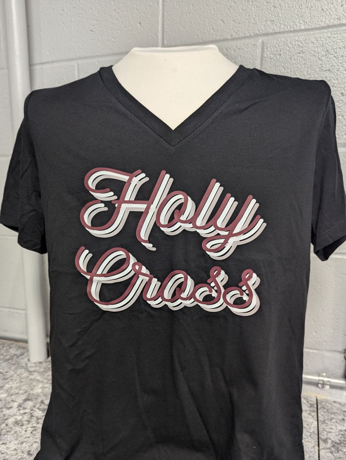 Holy Cross Womens tee (script), Size: Small