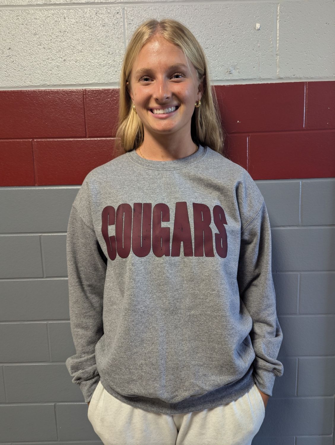 Crew &quot;Cougars&quot; Sweatshirt, Colour: GRY, Size: AS