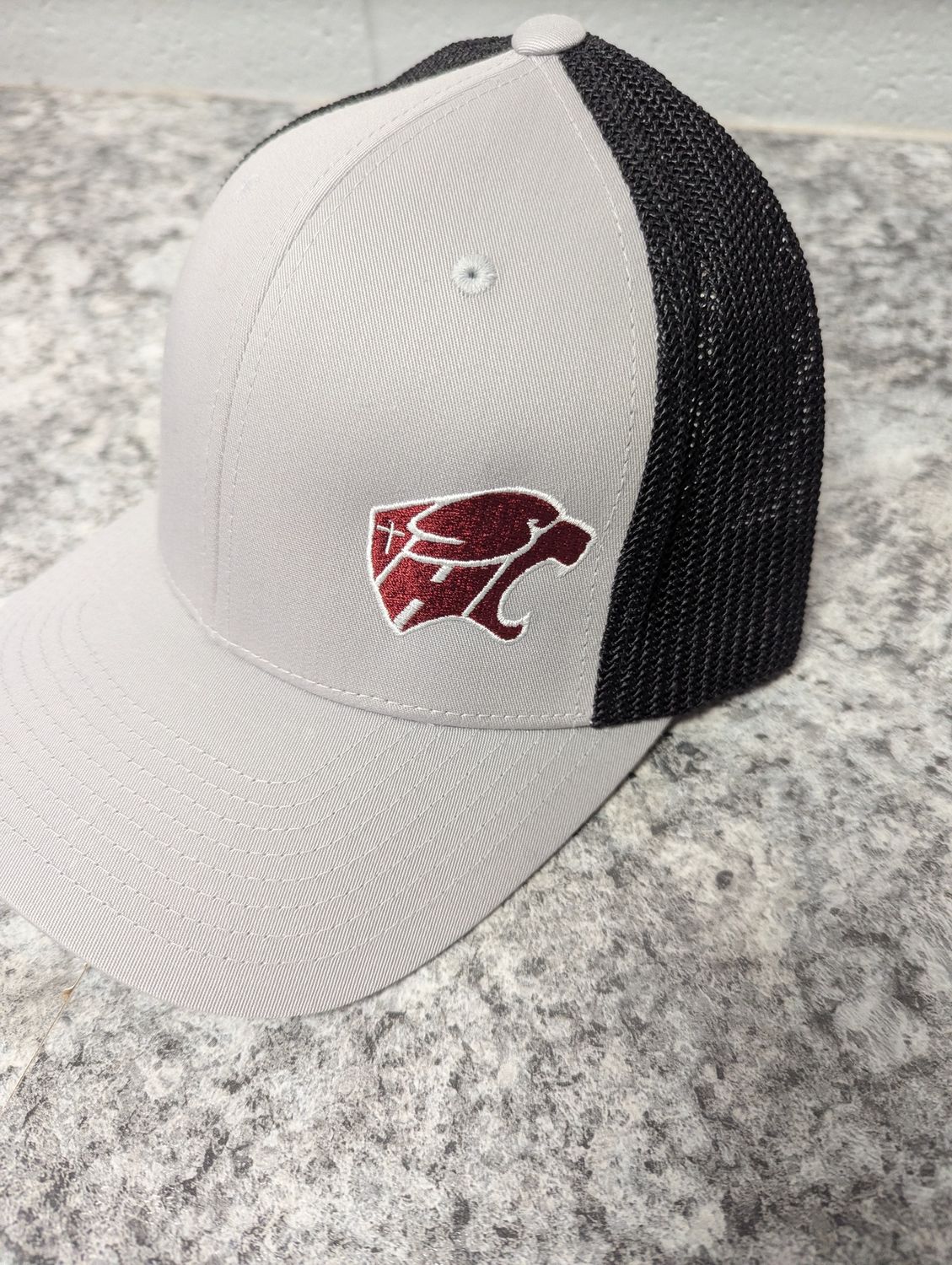 Baseball hat/CH/Grey/Blk/Side, Colour: Blk/Grey, Design: Side Solid Cougar, Size: S/M