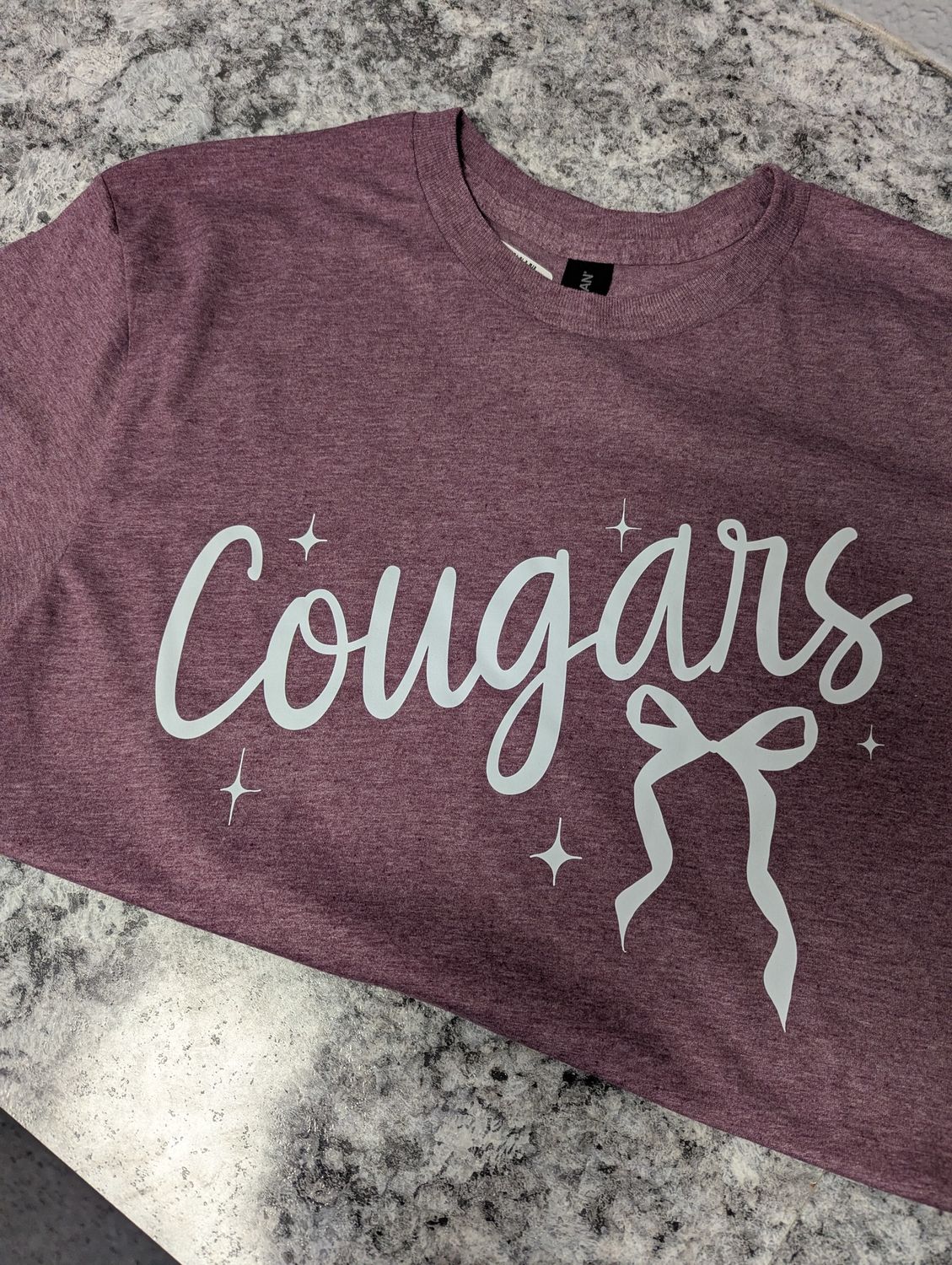 Cougars w/ribbon bow, Size: AS