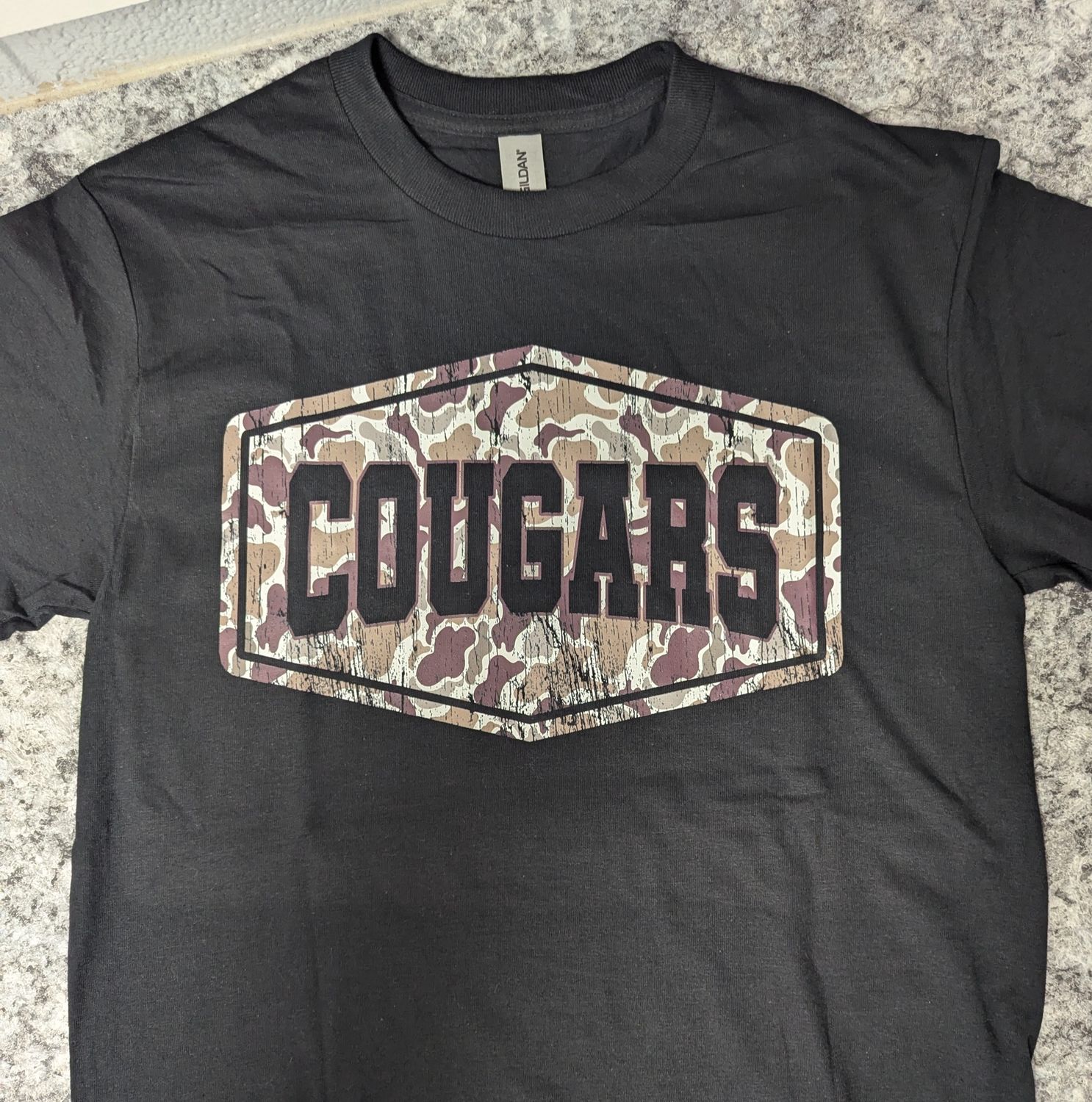 Camo &quot;Cougars&quot; Tee, Size: AS