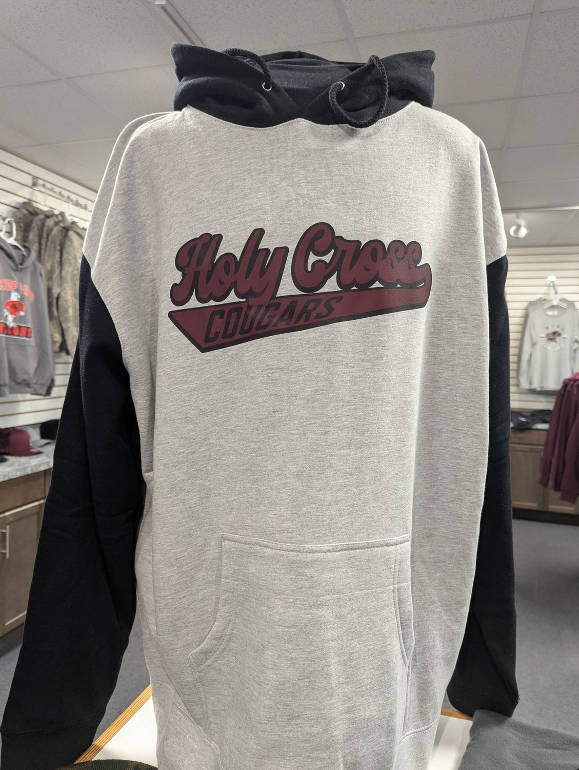 HC Two toned Hoodie (Blk/Grey), Size: AS