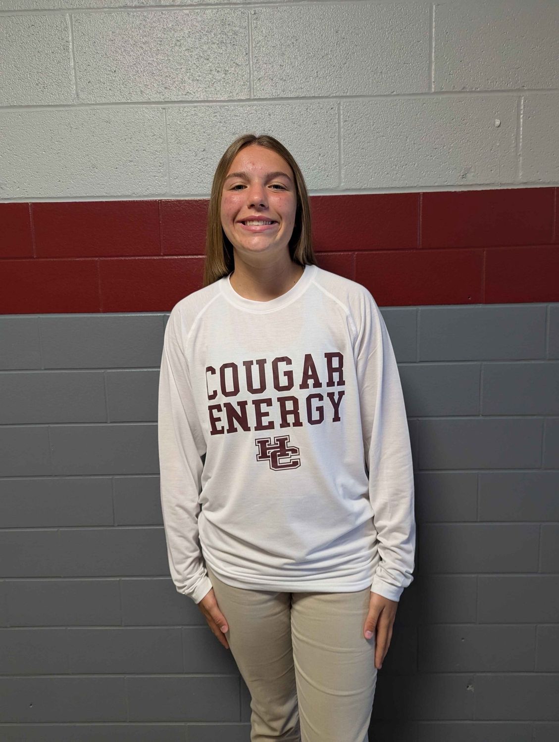 Cougar Energy Long Sleeve Poly White, Size: AM