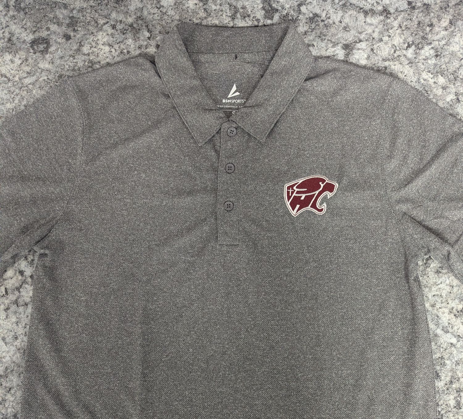 HC Cougar Impact Performance Polo, Colour: Steel Grey, Size: SM