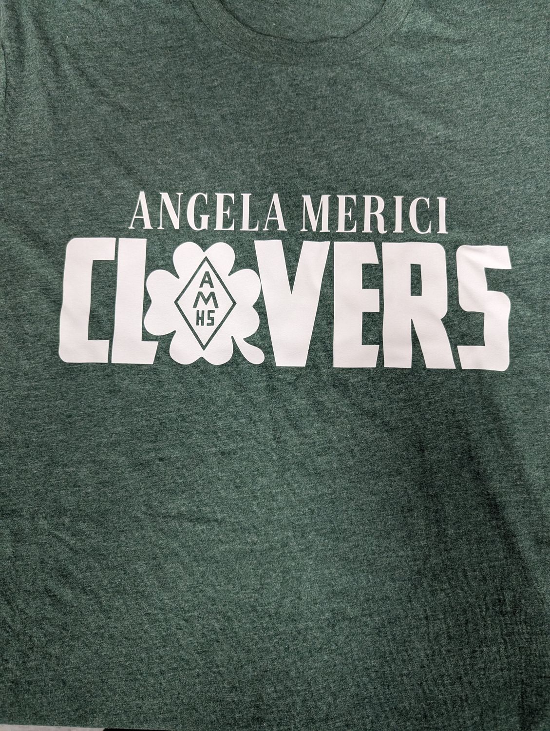 AM Heathered Green Tee, Size: AS