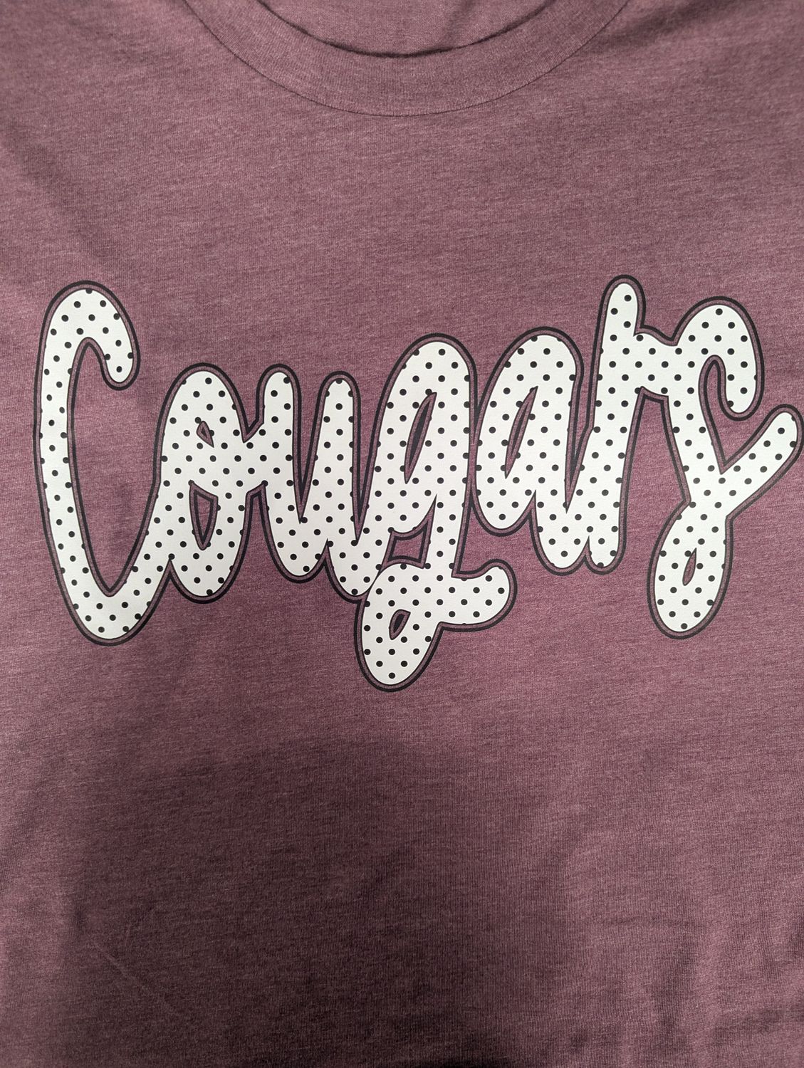 Cougar Polka Dot, Colour: Maroon, Size: AS