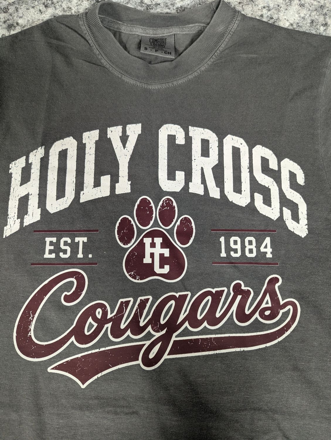 Vintage Holy Cross Cougars, Size: AS