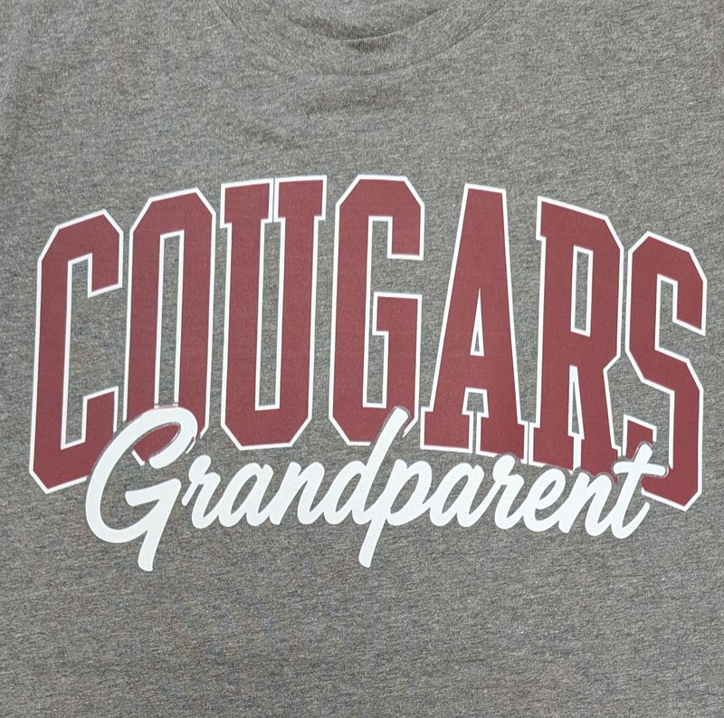 COUGARS Grandparent T-shirt Grey