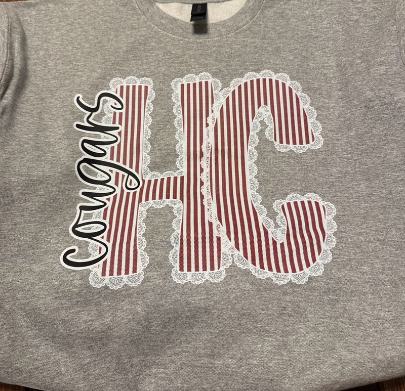 HC Lace Design Crew Sweatshirt