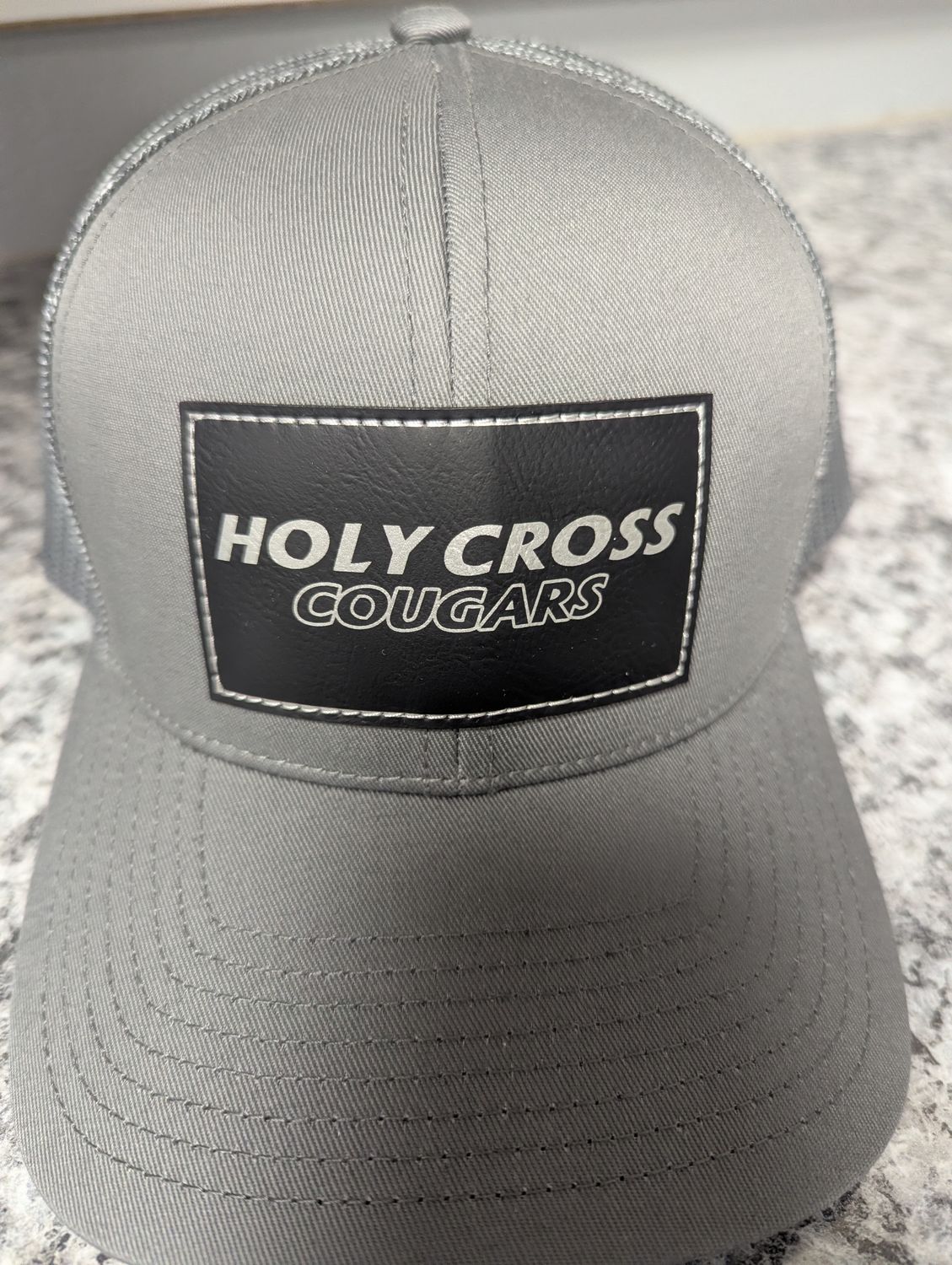Baseball hat w/black patch OS