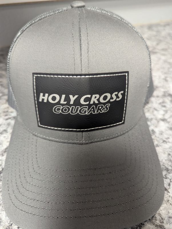 Baseball hat w/black patch OS