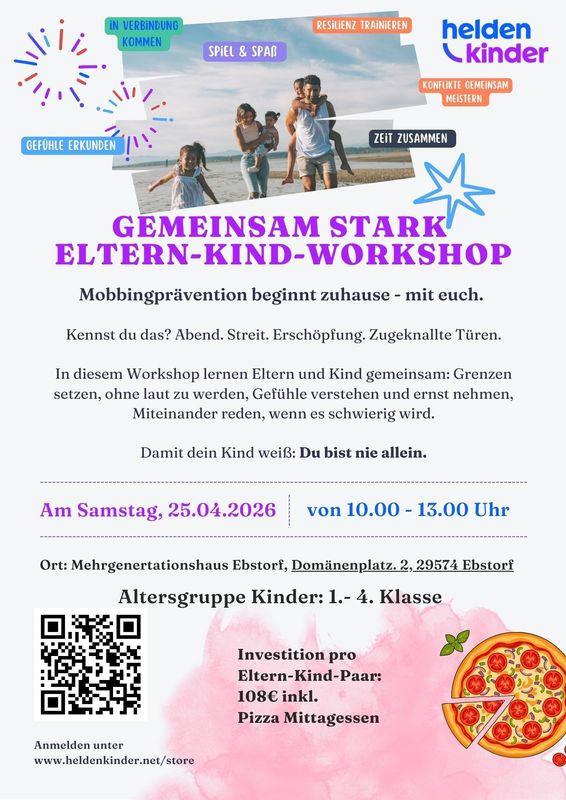 Eltern-Kind-Workshop 25.04.2026 in Ebstorf