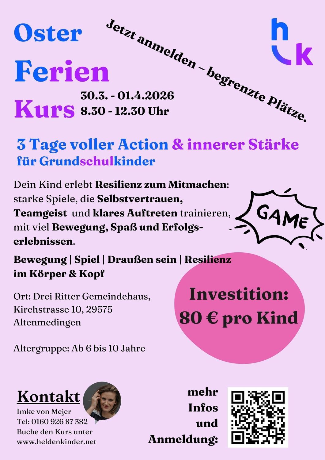 Osterferienkurs 30.3.-01.04.2026 Osterferienkurs 30.3.-01.04.2026