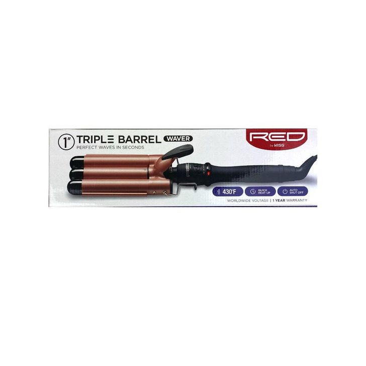 RED TRIPLE BARREL WAVER 1&quot;