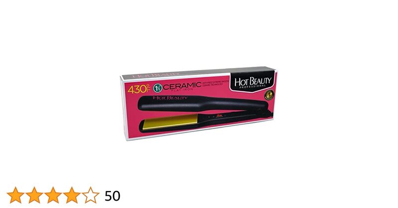 HOT BEAUTY 1 1/2INCH CERAMIC FLAT IRON