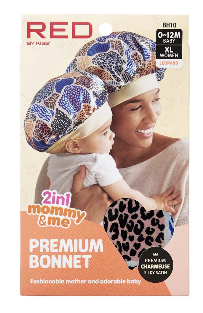 RED MOMMY &amp; ME SATIN LEOPARD