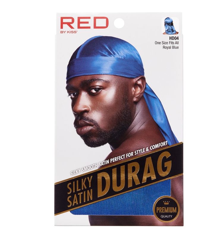 RED SILKY SATIN DURAG