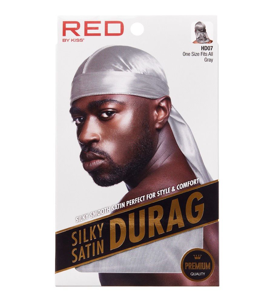 RED SILKY SATIN DURAG
