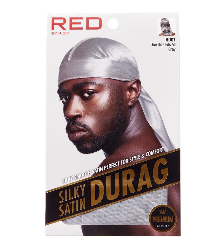 RED SILKY SATIN DURAG
