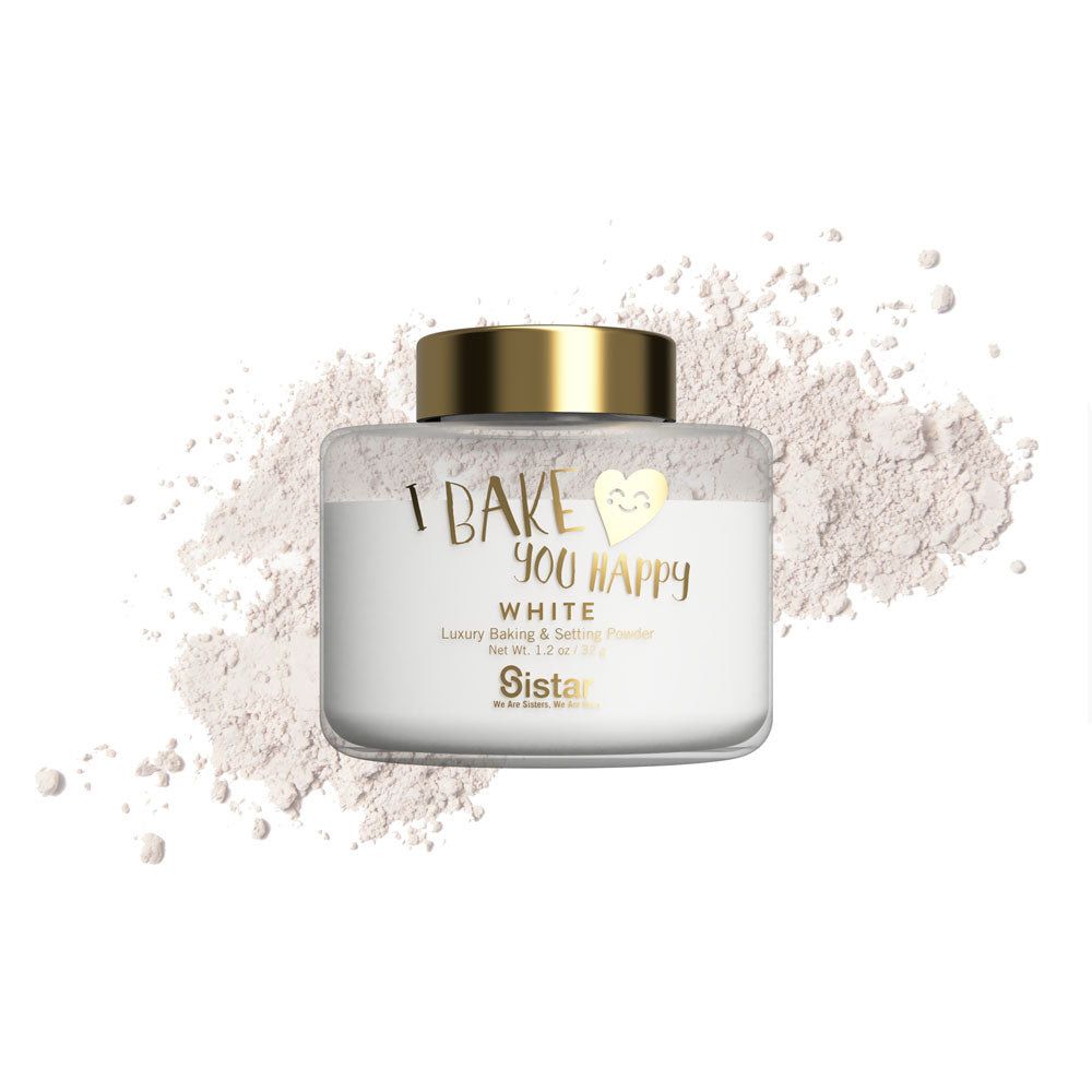 I Bake You Happy Loose Powder White