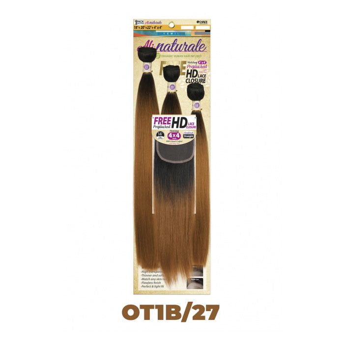 ALI NATURALE STRAIGHT 18&quot; 20&quot; 22&quot; 4X4 #1B/27