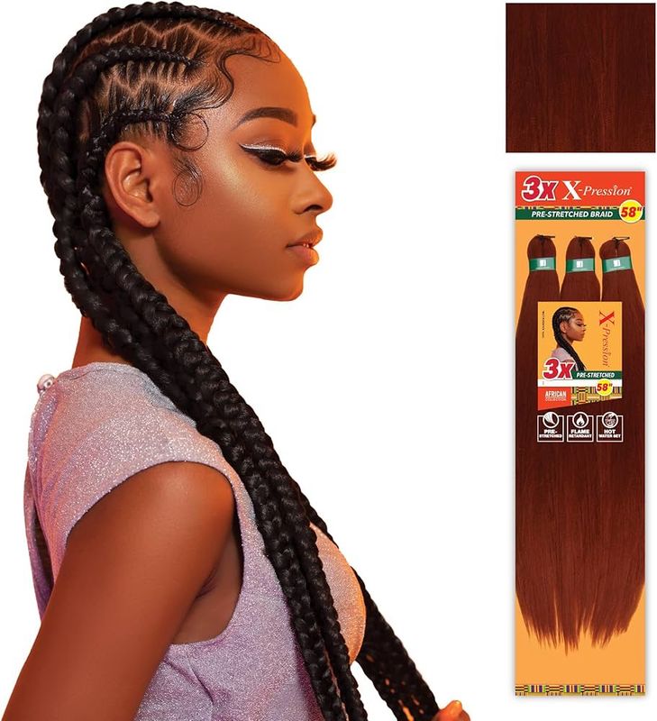 3X  XPRESSION PRE STRETCHED HAIR 58 #350