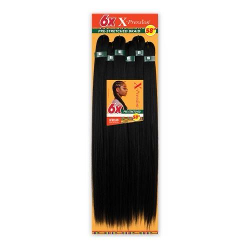 6x XPRESSION HAIR  58&quot; #4