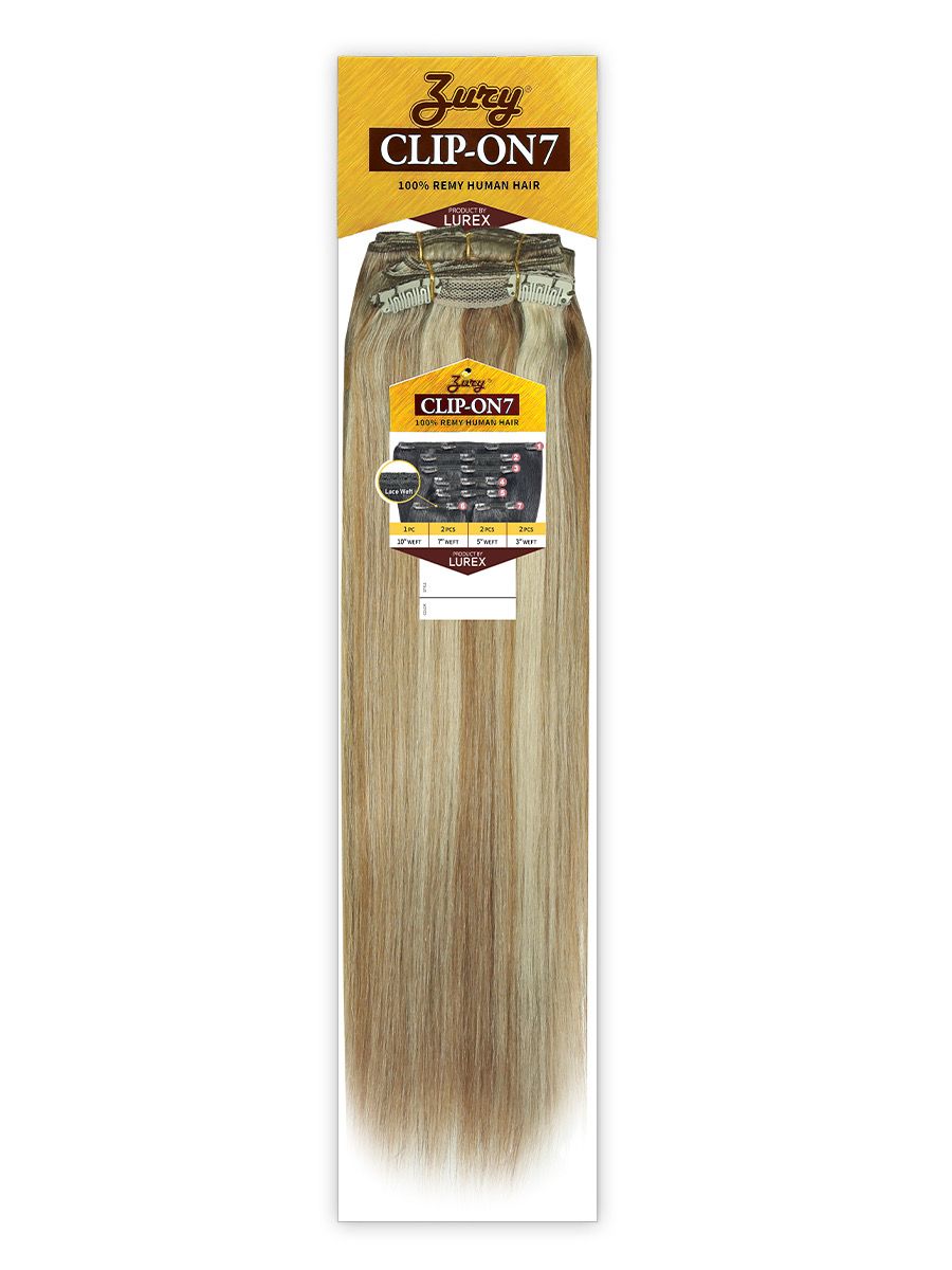 ZURY CLIP ON 7PCS 18&quot; ST #F6/613