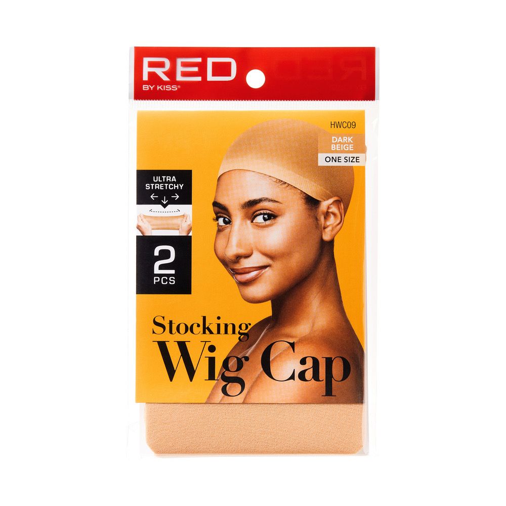 RED BY KISS DARK BEIGE WIG CAP