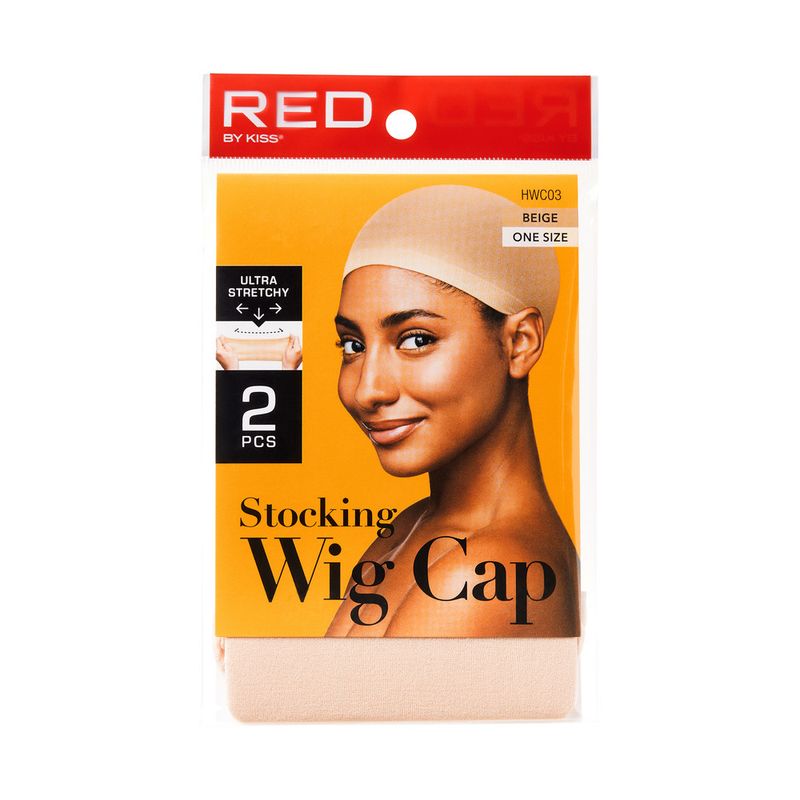 RED BY KISS BEIGE WIG CAP