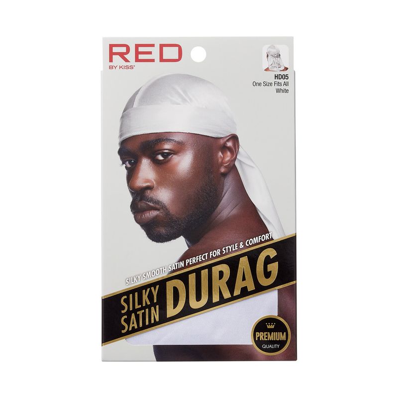 RED SILKY SATIN DURAG