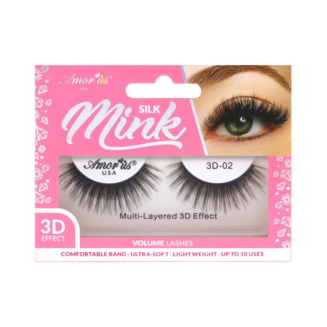 AMOR US SILK MINK EYELASH  3D-02
