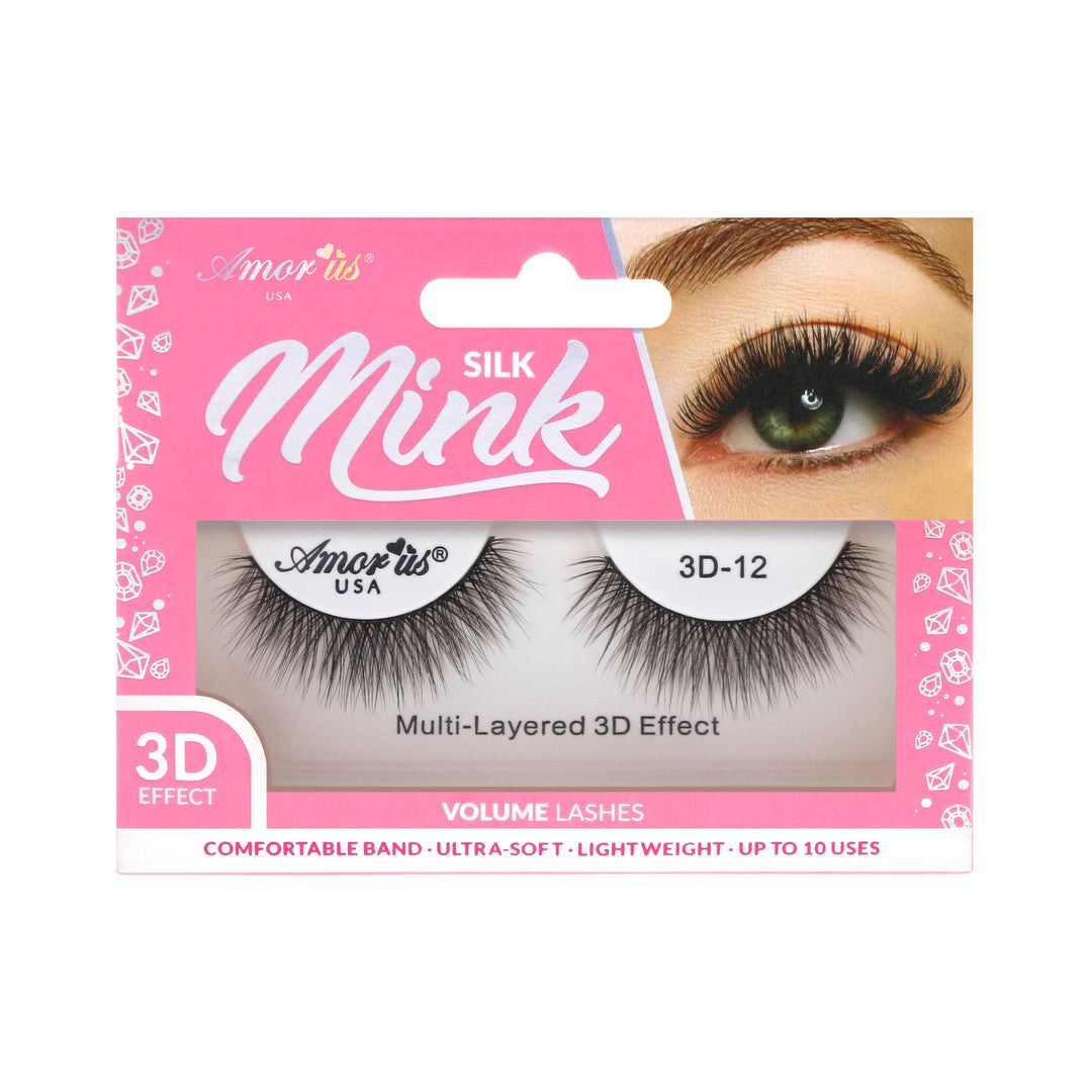 AMOR US SILK MINK EYELASH  3D-12