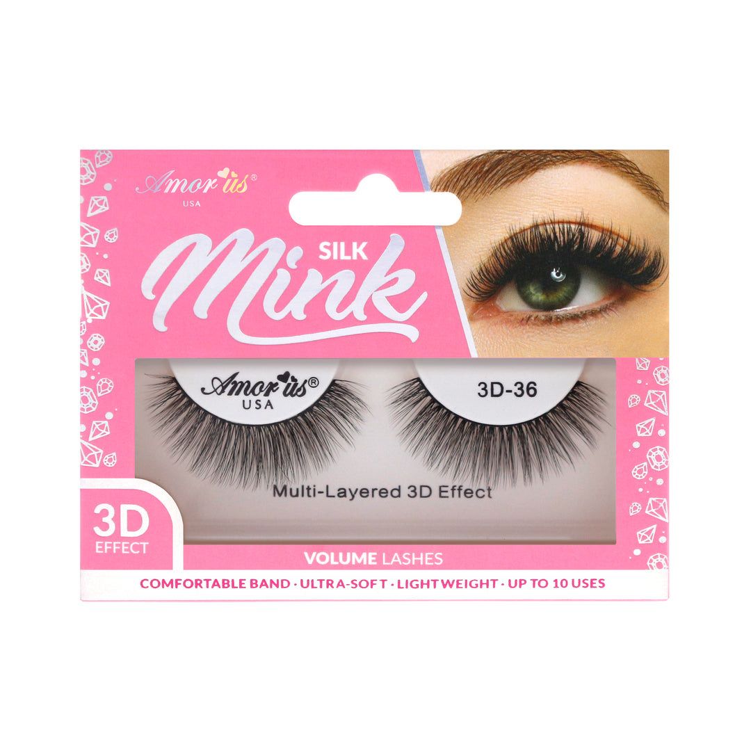 AMOR US SILK MINK EYELASH  3D-36