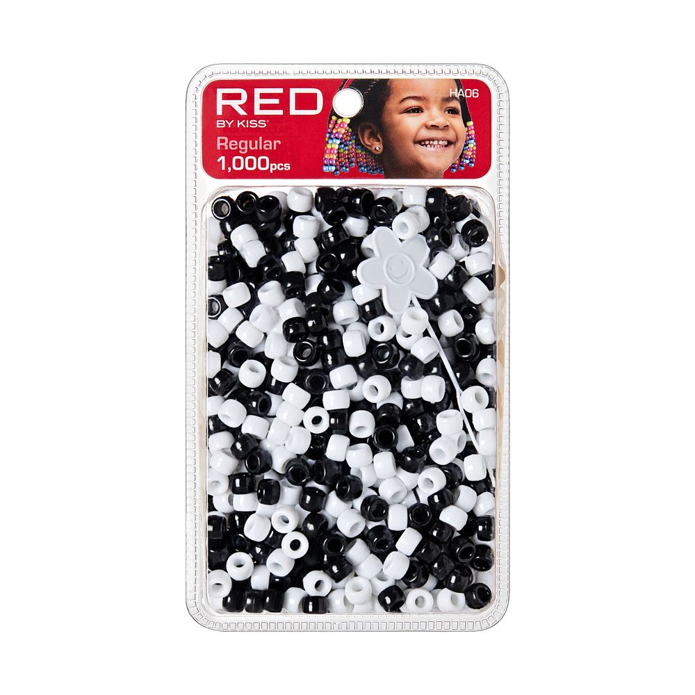 RED REGULAR HAIR BEADS 1000pcs.