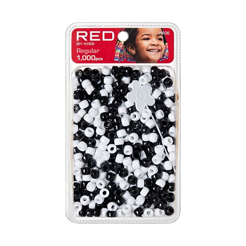 RED REGULAR HAIR BEADS 1000pcs.