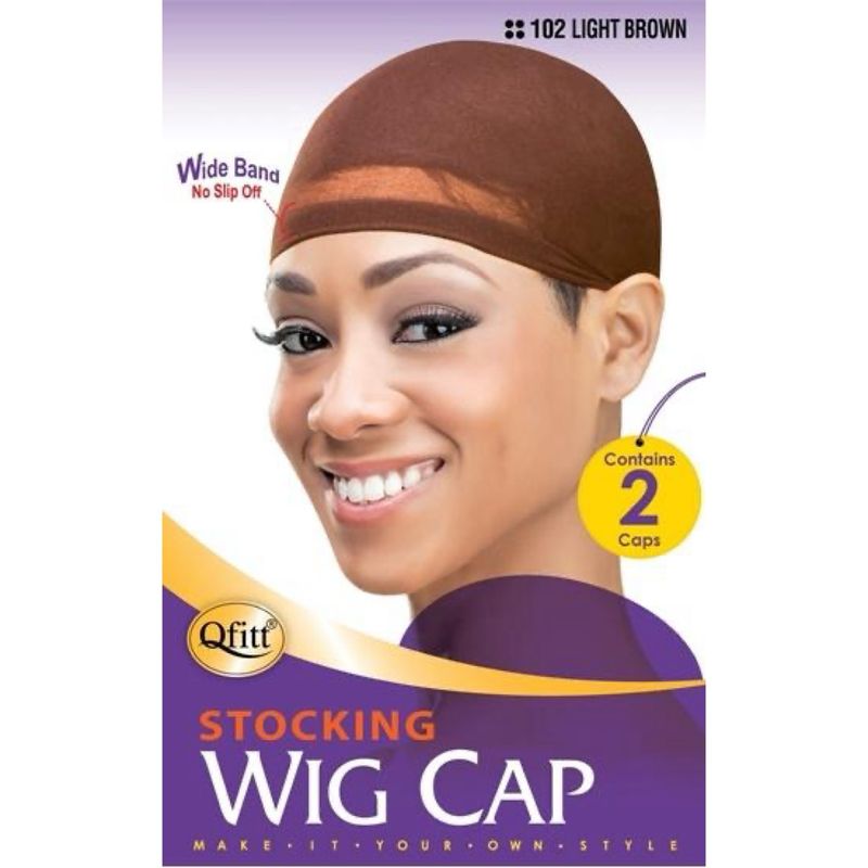 QFITT LIGHG BROWN WIG CAP